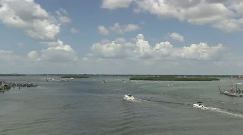 Time lapse of boats Stock Footage 25875334