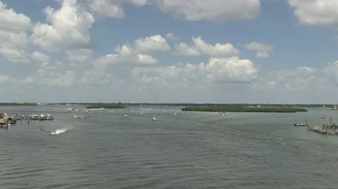 Time lapse of boats Stock Footage 25875574