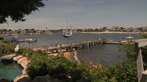 Time Lapse of Boats in Harbor Stock Footage 7728269