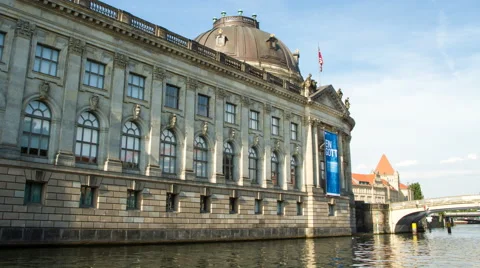 Time lapse of the Bode museum on museum island Berlin Germany Stock Footage 64998104