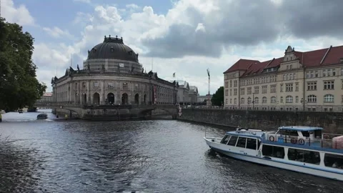 Time lapse Bode Museum on Museum Island in Berlin, Germany, Stock Footage 284092462