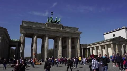 Time Lapse Brandenburg Gate, Berlin, Germany Stock Footage 89422110