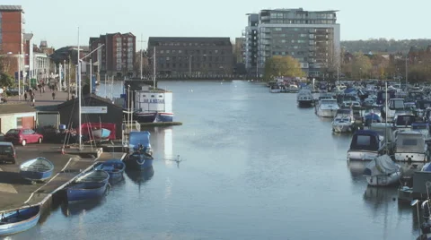 Time Lapse: Brayford Pool HD Stock Footage 42952094