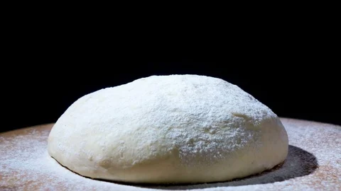 Time lapse.The bread on the proofing surface rises Video stock 76411315