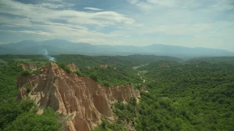 Time lapse of  breathtaking landscape in Melnik, Bulgaria. Stock Footage 200810949