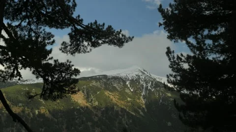 Time lapse of breathtaking mountain landscape. Stock Footage 168102537