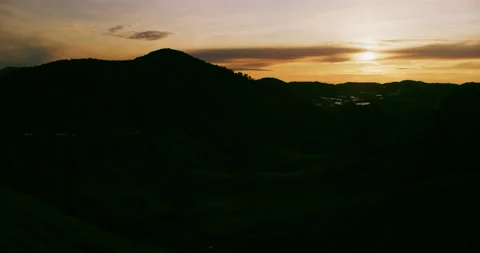 Time Lapse of A breathtaking Sunrise view at the Cameron Highlands Stock Footage 151105582