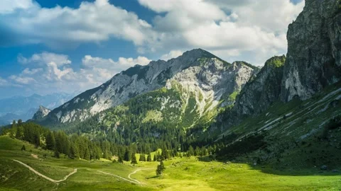 Time Lapse Breitenberg Alps Mountains Nature Landscape Germany 4K to 8K Stock Footage 155840908