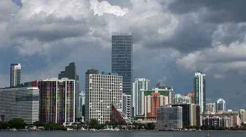 Time lapse in Brickell skyline, Miami Vídeos de archivo 3476197