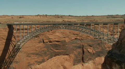 Time Lapse of Bridge Span Stock Footage 716123