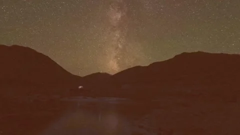 Time lapse of brightly illuminated camping green tent glowing on campsite i.. 스톡 동영상 280180682