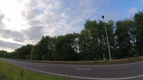 Time Lapse, British Motorways and Highways Tour Near Birmingham Stock Footage 314587702
