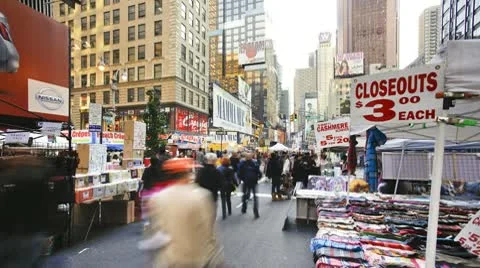 Time lapse of Broadway, Time Square, New York, Manhattan, USA Stock Footage 8980920