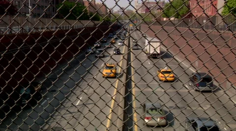 Time Lapse Brooklyn Queens Expressway BQE Day  Stock Footage 49222644
