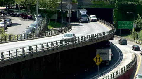 Time Lapse Brooklyn Queens Expressway BQE Day Stock Footage 49223615