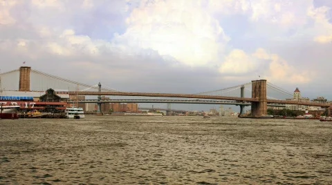 Time Lapse Brooklyn River Stock Footage 625617