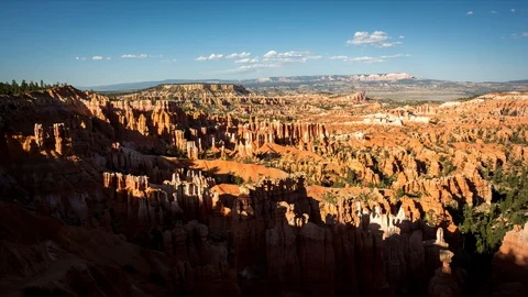 Time lapse Bryce Canyon at sunset with moving shadows Stock Footage 95390952