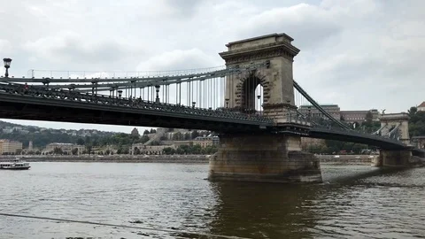Time lapse of Budapest Chain Bridge Stock Footage 114667703