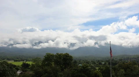 Time lapse Buddha Doi Muser Omkoi Chiang Mai, Thailand. Stock Footage 53552633