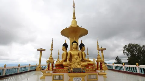 Time lapse Buddha Doi Muser Omkoi Chiang Mai, Thailand. Stock Footage 53552766
