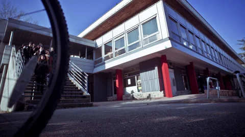 TIME LAPSE - BUILDING EXIT Stock Footage 29984529