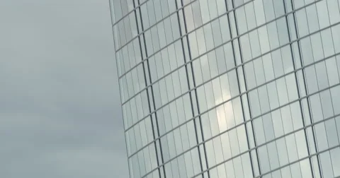 Time lapse building reflections as day turns to night 4K Stock Footage 64058191