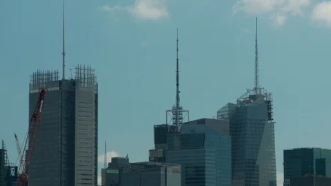 Time lapse of buildings under construction, day. Vídeo Stock 106155396