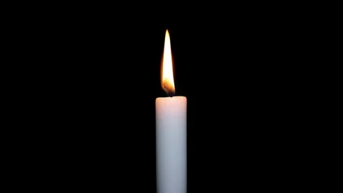 Time lapse of a burning candle on a black background. Concept of time passes. Stock Footage 106492954