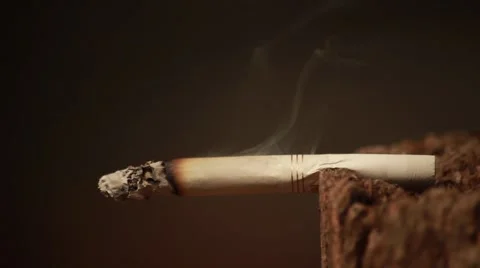 Time lapse - Burning Cigarette Stock Footage 67212236