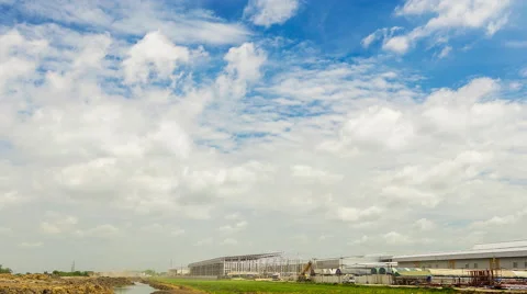 Time lapse of busy construction site. Stock Footage 41124769