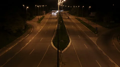 Time Lapse Busy Highway Video stock 46764820