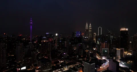 Time lapse of a busy intersection in Kuala Lumpur, Malaysia. Stock Footage 115061059