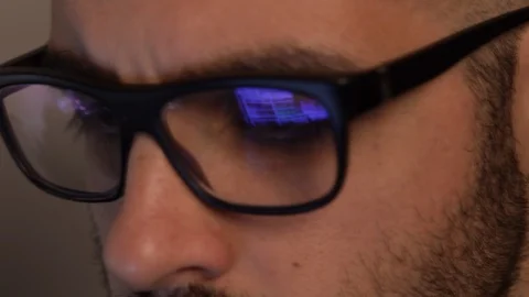 Time Lapse Of Busy Man Working On Computer, Close up shot Stock Footage 129231968