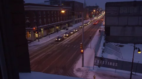 Time Lapse of Busy Street Intersection 库存影片 45968379