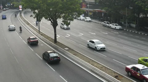 Time lapse of busy traffic Stock Footage 54625146