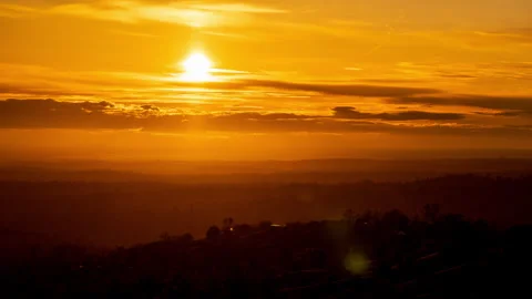 Time Lapse of California Sunset Stock Footage 278586318