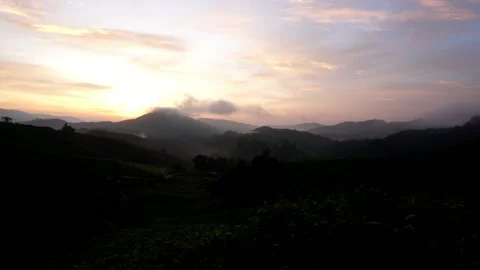 Time Lapse Cameron Highlands Sunrise 2  Stock Footage 145399331