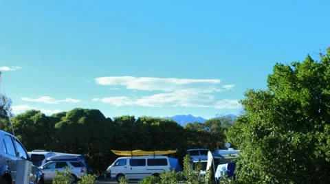 Time Lapse At A Camp Site Stock Footage 21835856