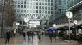 Time Lapse of Canary Wharf Offices, Docklands, Business People, Financial Center HD Footage
