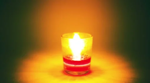 Time lapse candle light rewinding Stock-Footage 57842845