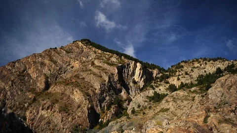 Time Lapse of Canillo Pyrenees Mountains Beautiful Nature Landscape in Andorra Stock Footage 95151067