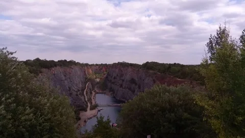 Time lapse canyon on a summer day Stock Footage 302887243