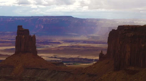 Time Lapse Canyonlands National Park Islands in the Sky Sunset Buttes Stock Footage