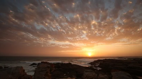 Time Lapse of Cape St Francis Beach and Coastline, South Africa Vídeos de archivo 122993962