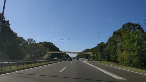 Time-lapse capture from car windshield while driving. Stock Footage 155769302