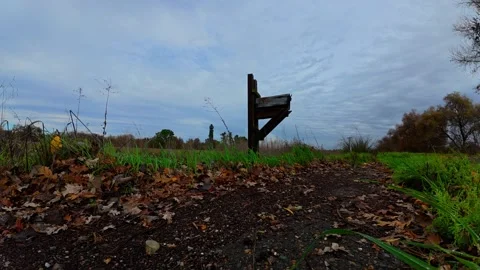 Time lapse captures an weathered mailbox as clouds move through the sky Stock Footage 325042683