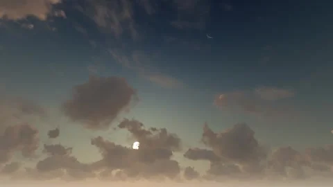 Time-lapse capturing clouds and sunlight overhead. Stock Footage 312191601