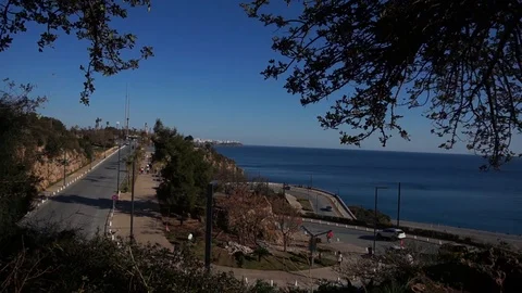 Time lapse of the car and road near the summer beach sea in Thailand. Stock-Footage 126180185