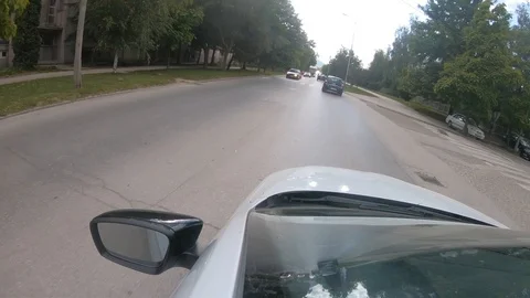 Time Lapse Of Car Driving Through The City Stock Footage 101664992