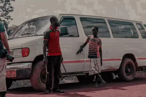 Time lapse - car fixed in Ghana Africa Stock Footage 81962317